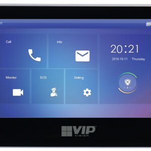 VIP Vision Residential Series Touchscreen IP Intercom Monitor Black - INTIPMONKB