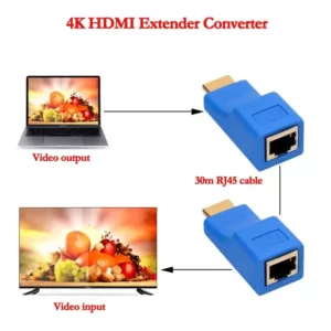 HDMI Extender - Extend HDTV, PS4, STB Up To 30m Over Pure Copper Cat 5e/6 Wire