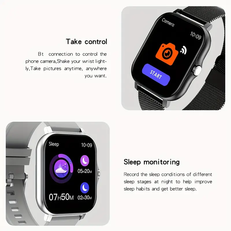 Men's & Women's Smart Watch: Track Calories, Heart Rate, Sleep, Blood Pressure & More! Compatible With Android & IOS Phones 5 Men's & Women's Smart Watch: Track Calories, Heart Rate, Sleep, Blood Pressure & More! Compatible With Android & IOS Phones - Image 5